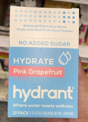 Pink Grapefruit Flavored Electrolyte Drink Mix, Pink Grapefruit