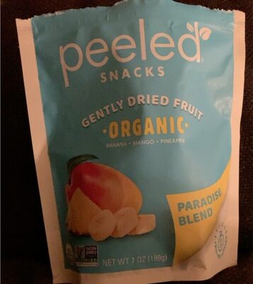 Banana, Mango, Pineapple Organic Gently Dried Fruit Snacks, Banana, Mango, Pineapple