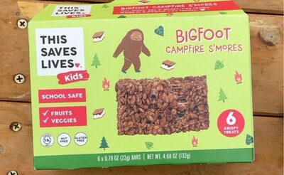 Bigfoot Campfire S'Mores Krispy Treats Bars, Bigfoot Campfire S'Mores