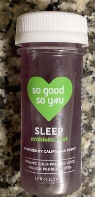 Honeydew Lemon Organic Sleep Cold-Pressed Probiotic Juice Shot, Honeydew Lemon