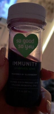 Immunity Elderberry Blood Orange Probiotic Juice Shot, Elderberry; Blood Orange