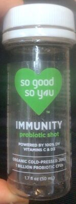 Watermelon Strawberry Organic Immunity Cold-Pressed Probiotic Juice Shot, Watermelon Strawberry