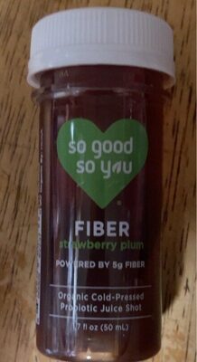 Strawberry Plum Organic Cold-Pressed Probiotic Juice Shot, Strawberry Plum