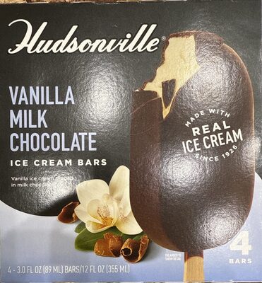 Vanilla Milk Chocolate Ice Cream Bars, Vanilla Milk Chocolate
