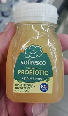 Apple Lemon Probiotic Cold Pressed Juice, Apple Lemon