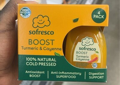 Turmeric & Cayenne Boost Fruit & Vegetable Juice, Turmeric & Cayenne