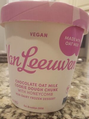 Chocolate Oat Milk Cookie Dough Chunk With Honeycomb Non-Dairy Frozen Dessert, Chocolate Oat Milk Cookie Dough Chunk With Honeycomb