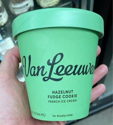Hazelnut Fudge Cookie French Ice Cream, Hazelnut Fudge Cookie