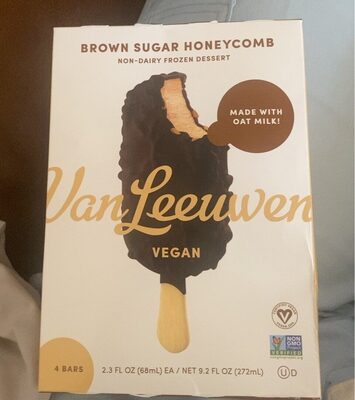 Brown Sugar Honeycomb Non-Dairy Frozen Dessert Bars, Brown Sugar Honeycomb