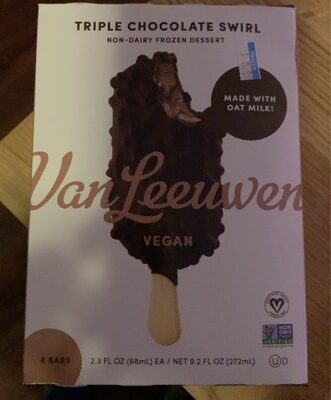 Triple Chocolate Swirl Non-Dairy Frozen Dessert Bars, Triple Chocolate