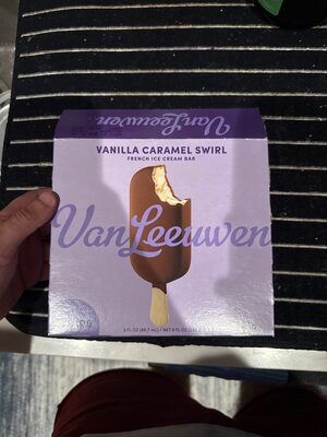 Vanilla Caramel Swirl French Ice Cream Bars, Vanilla Caramel Swirl
