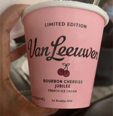 Bourbon Cherries Jubilee French Ice Cream, Bourbon Cherries Jubilee