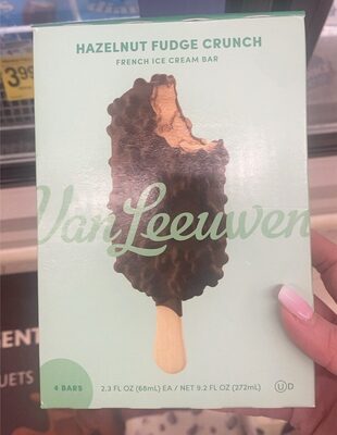Hazelnut Fudge Crunch French Ice Cream Bar, Hazelnut Fudge Crunch