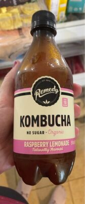 Raspberry Lemonade Flavored Organic Kombucha, Raspberry Lemonade