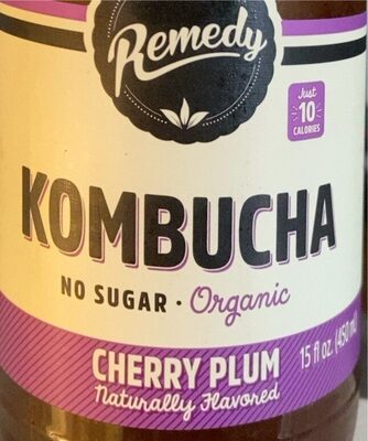 Cherry Plum Flavored Organic Kombucha, Cherry Plum