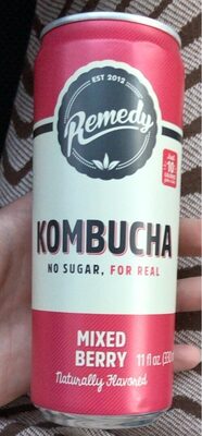Mixed Berry Flavored Organic Kombucha, Mixed Berry