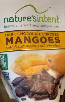 Dark Chocolate Enrobed Mangoes, Dark Chocolate