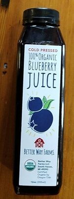 Blueberry 100% Organic Juice, Blueberry