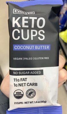 Coconut Butter Keto Cups, Coconut Butter