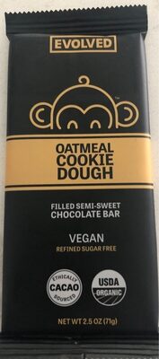 Oatmeal Cookie Dough Filled Mylk Chocolate Bar, Oatmeal Cookie Dough