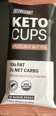 Hazelnut Butter Keto Cups, Hazelnut Butter