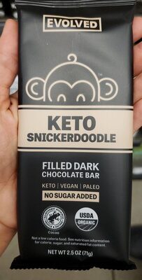 Keto Snickerdoodle Filled Mylk Chocolate Bar, Keto Snickerdoodle