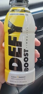 Elderberry Lemonade Boost + Immunity Clean Energy Performance Drink, Elderberry Lemonade