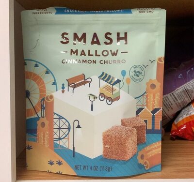 Cinnamon Churro Smashmallow Snackable Marshmallows, Cinnamon Churro