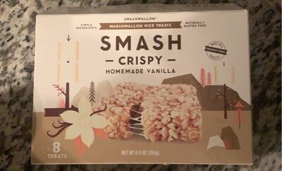 Homemade Vanilla Smashcrispy Marshmallow Rice Treats, Homemade Vanilla