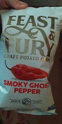 Smoky Ghost Pepper Craft Potato Chips, Smoky Ghost Pepper