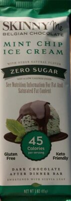 Mint Chip Ice Cream Belgian Chocolate Bar, Mint Chip Ice Cream