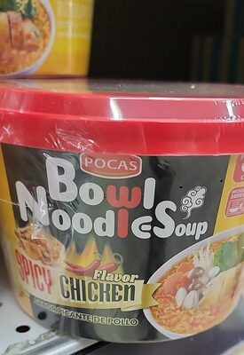 Spicy Chicken Bowl Noodle Soup, Spicy Chicken