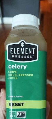 Celery Lemon Cold-Pressed Juice, Celery Lemon