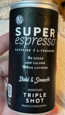 Triple Shot Enhanced Espresso Beverage, Triple Shot