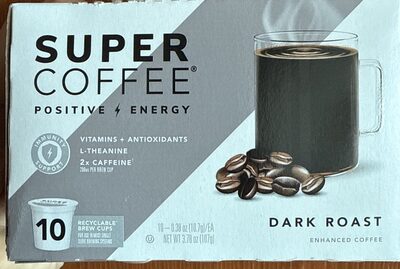 Dark Roast Enhanced Coffee Brew Cups, Dark Roast