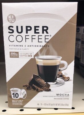 Mocha Flavored Enhanced Coffee Brew Cups, Mocha