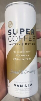 Vanilla Flavored Sweet & Creamy Enhanced Coffee Beverage, Vanilla