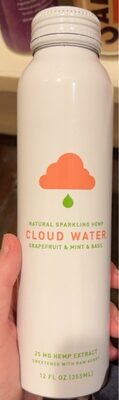 Grapefruit & Mint & Basil Natural Sparkling Hemp Extract 25 Mg Beverage, Grapefruit & Mint & Basil