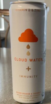 Blood Orange & Coconut Natural Sparkling Beverage With Immunity Support, Blood Orange & Coconut