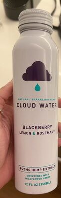 Blackberry & Lemon & Rosemary Natural Sparkling Hemp Extract 25 Mg Beverage, Blackberry & Lemon & Rosemary