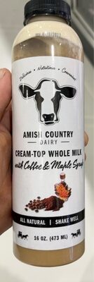 Cream-Top Whole Milk With Coffee & Maple Syrup, Coffee & Maple Syrup