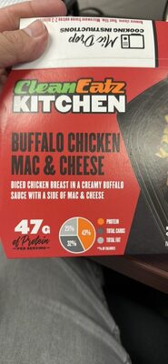 Buffalo Chicken Mac & Cheese Diced Chicken In Buffalo Sauce With A Side Of Mac & Cheese, Buffalo Chicken Mac & Cheese