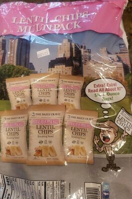 Himalayan Pink Salt Flavored Lentil Chips, Himalayan Pink Salt