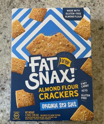 Original Sea Salt Almond Flour Crackers, Sea Salt
