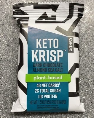Dark Chocolate Almond Sea Salt Plant-Based Protein Bar, Dark Chocolate Almond Sea Salt