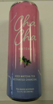 Iced Matcha Tea Activated Charcoal Tea Based Beverage, Iced Matcha Tea Activated Charcoal