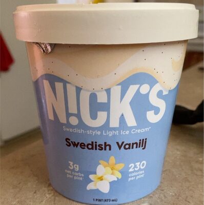 Swedish Vanilj Swedish-Style Light Ice Cream, Swedish Vanilj