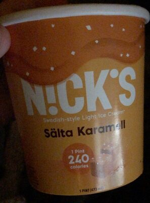 Swedish-Style Salta Karamell Light Ice Cream, Salta Karamell