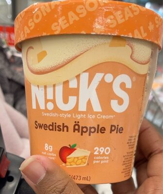 Swedish Pple Pie Swedish-Style Light Ice Cream, Apple Pie