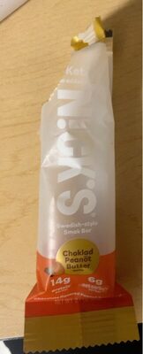 Keto Choklad Peant Butter Flavor Swedish-Style Smack Bar, Chocolate; Peanut Butter